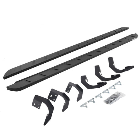 2019-2022 Ram 1500 CC 4-Door Black RB10 Slim Running Boards Kit | Dirty Garage