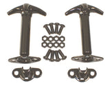 1941-1995 Jeep CJ Wrangler Black Hood Catch Kit (RUG11210.01) | Dirty Garage