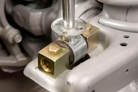1984-2006 Wrangler TJ/LJ Lower Front Shock Bar Pin Eliminator - View 3 | Dirty Garage