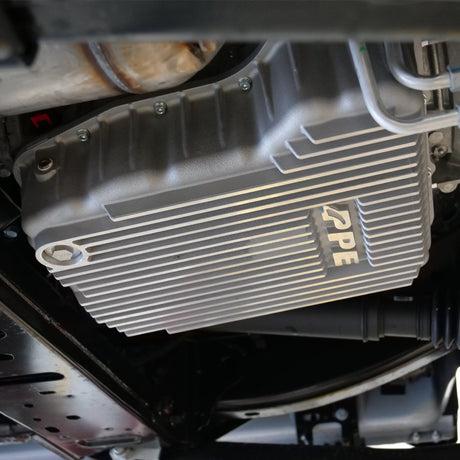 Universal Pickup 2500 w/ 68RFE Transmission Heavy-Duty Cast Aluminum Transmission Pan Raw - View 2 | Dirty Garage
