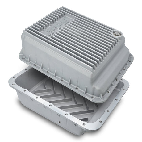 Universal 2500/3500 6.7L w/ AS69RC Transmission Heavy-Duty Cast Aluminum Transmission Pan Raw - View 3 | Dirty Garage