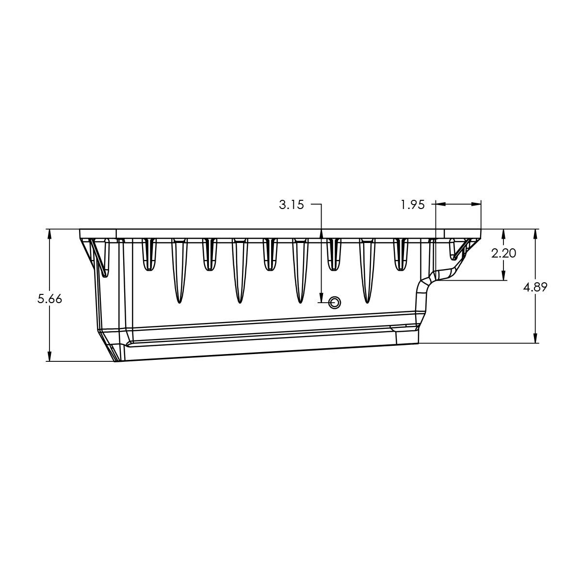 Universal 2500/3500 6.7L w/ AS69RC Transmission Heavy-Duty Cast Aluminum Transmission Pan Brushed - View 2 | Dirty Garage