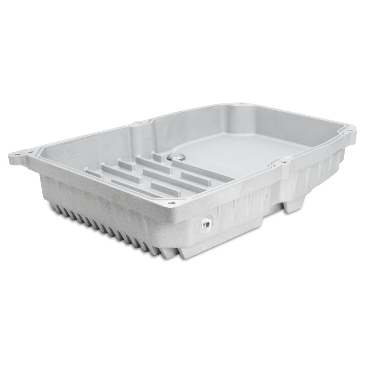 Universal w/ WA580, W5A580, NAG1 Transmission Heavy-Duty Cast Aluminum Transmission Pan Raw - View 5 | Dirty Garage