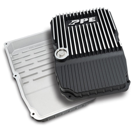 Universal w/ WA580, W5A580, NAG1 Transmission Heavy-Duty Cast Aluminum Transmission Pan Brushed | Dirty Garage