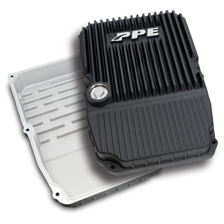 Universal w/ WA580, W5A580, NAG1 Transmission Heavy-Duty Cast Aluminum Transmission Pan Black | Dirty Garage