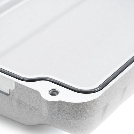 Universal w/ WA580, W5A580, NAG1 Transmission Heavy-Duty Cast Aluminum Transmission Pan Black - View 4 | Dirty Garage