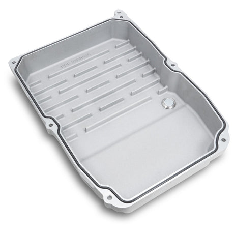 Universal w/ WA580, W5A580, NAG1 Transmission Heavy-Duty Cast Aluminum Transmission Pan Black - View 5 | Dirty Garage