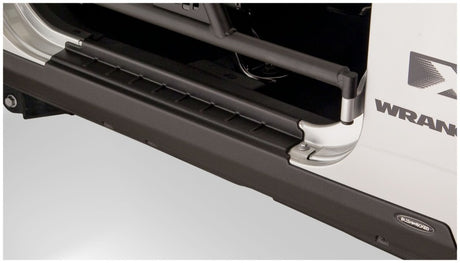 2007-2018 Wrangler 2-door Trail Armor Black Rocker Panels w/ Sill Guards - View 2 | Dirty Garage