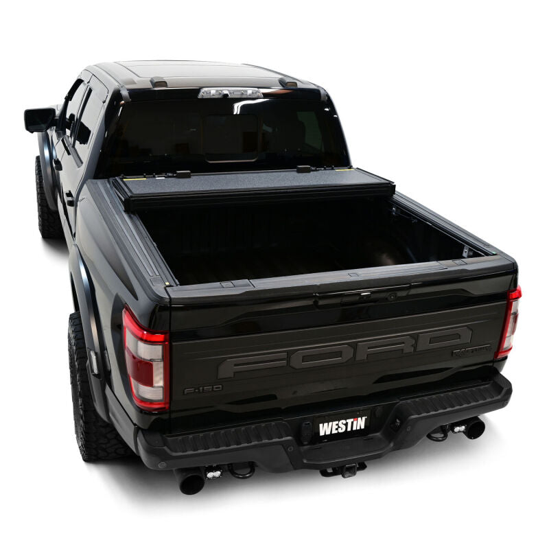 Westin 15-25 Ford F-150 5ft. 7in. Bed Hard Tri-Fold Tonneau Cover - Black - View 4 | Dirty Garage