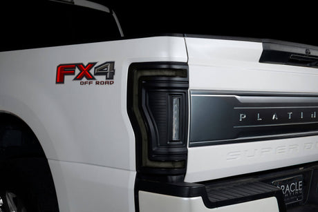 Oracle Lighting 17-22 Ford F-250/350 (Black Series) Flush Mount LED Tail Lights - View 3 | Dirty Garage