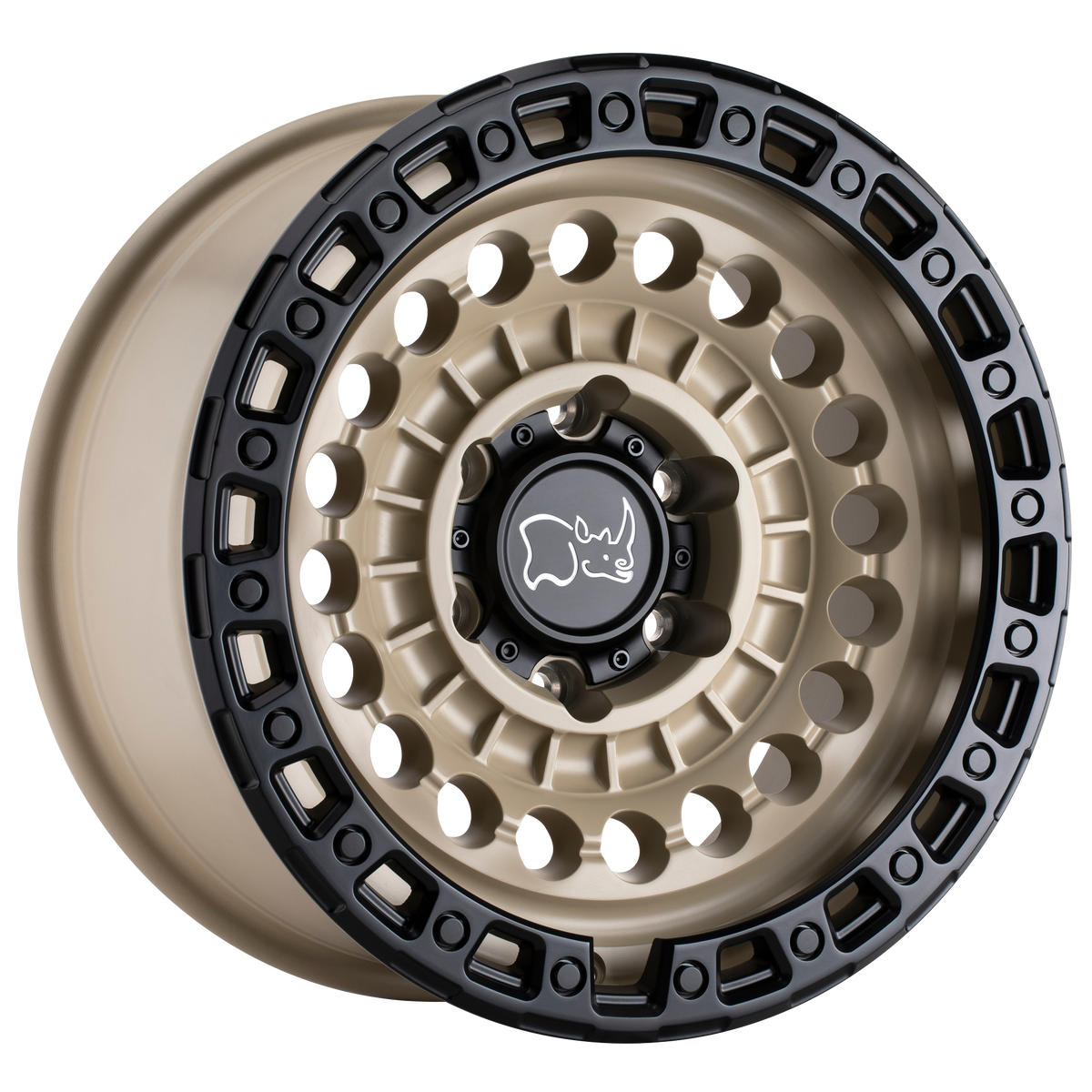Black Rhino Sentinel Desert Sand w/ Black Ring Wheel | Dirty Garage