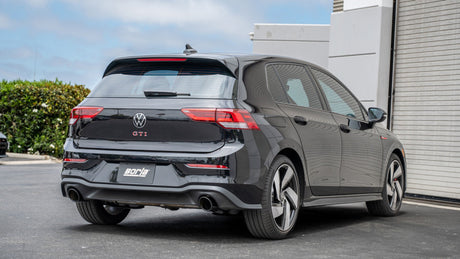 Borla 22-23 Volkswagen Golf GTI 2.0L AT/MT 3inch S-Type Cat-Back Exhaust - 4in Black Chrome Tips - View 3 | Dirty Garage