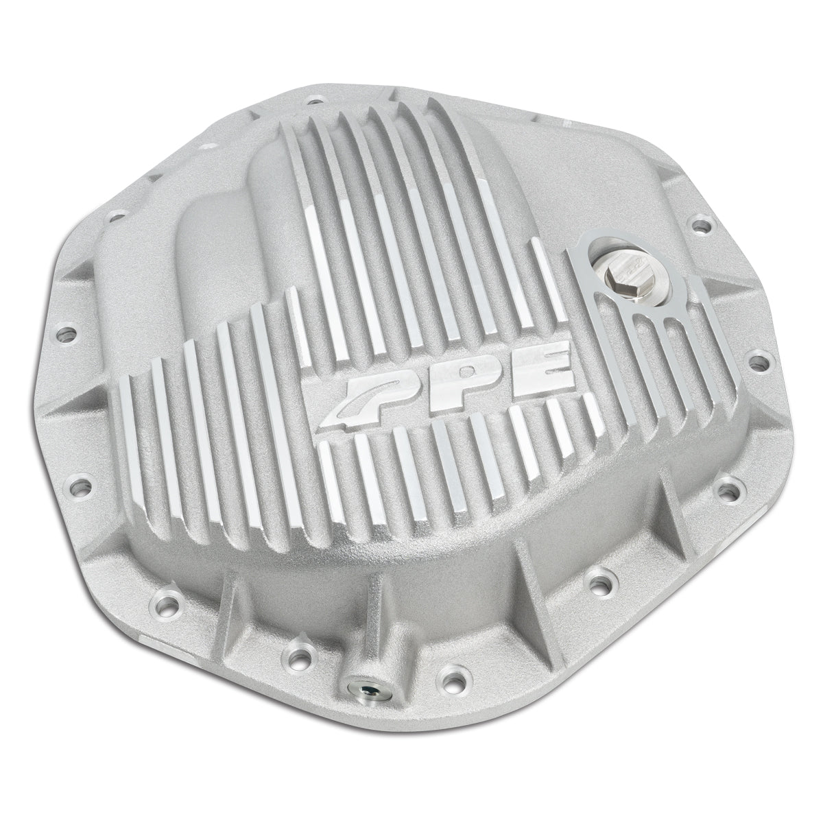 Universal Heavy Duty Cast Aluminum Rear Differential Cover 2500/3500 HD Raw Silver - View 3 | Dirty Garage