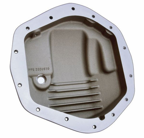 Universal Heavy Duty Cast Aluminum Rear Differential Cover 2500/3500 HD Brushed - View 2 | Dirty Garage