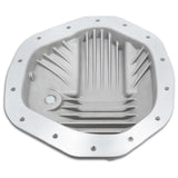 Universal HD 6.4L/6.7L 11.5 Inch /11.8 Inch -14 Heavy-Duty Cast Aluminum Rear Differential Cover Brushed - View 3 | Dirty Garage
