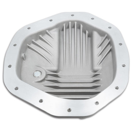 Universal HD 6.4L/6.7L 11.5 Inch /11.8 Inch -14 Heavy-Duty Cast Aluminum Rear Differential Cover Brushed - View 3 | Dirty Garage