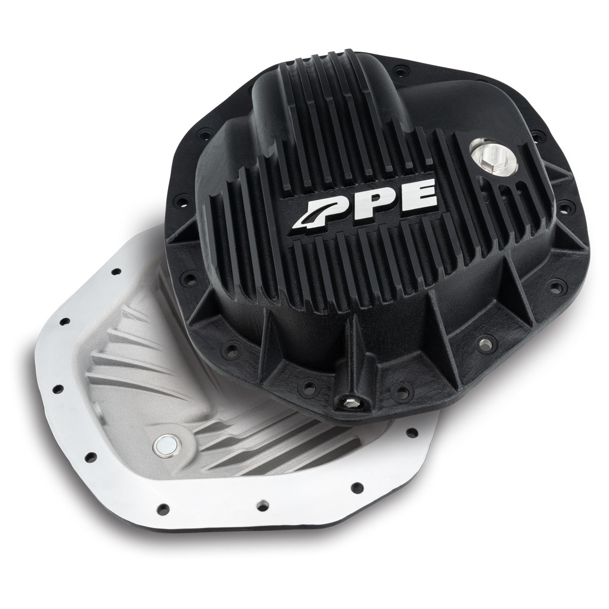 Universal HD 6.4L/6.7L 11.5 Inch /11.8 Inch -14 Heavy-Duty Cast Aluminum Rear Differential Cover Black | Dirty Garage