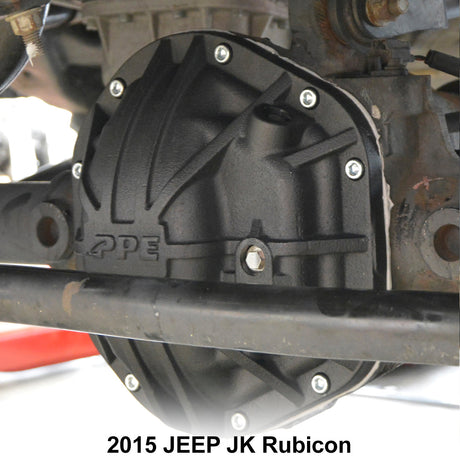 2007-2018 Jeep Wrangler Dana-44 Cast Nodular Iron Rear Differential Cover Black - View 6 | Dirty Garage