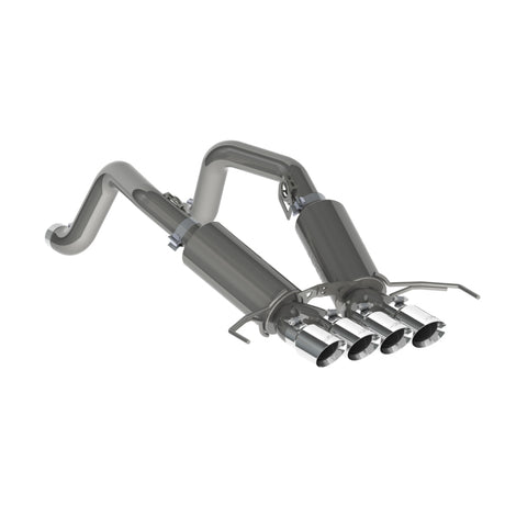 2014-2019 Corvette V8 6.2L 3" T304 Dual Cat Back 4" Quad Dual Wall Tips | Dirty Garage
