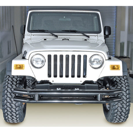 Rugged Ridge 3in Double Tube Bumper 76-06 Jeep CJ / Jeep Wrangler | Dirty Garage