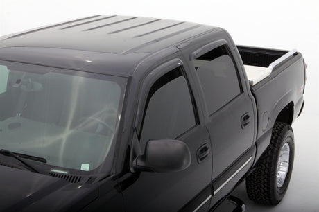 2002-2006 Escalade EXT Ventvisor Outside Mount Window Deflectors Smoke 4-Piece - View 4 | Dirty Garage