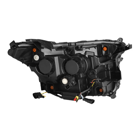 2024-2025 Tacoma Nova-Series LED Projector Alpha Black Headlights Active Light Sequential Signal DRL - View 2 | Dirty Garage