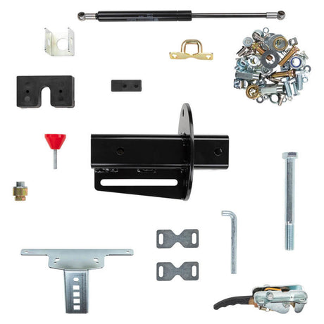 w/ Carrier Rear Step Tire Bracket RHS Black - View 4 | Dirty Garage