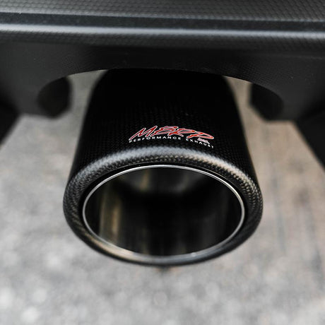Universal Carbon Fiber Tip 4" OD 3" Inlet 7.7" Length - View 4 | Dirty Garage