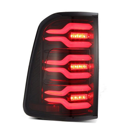 2019-2021 Ram 1500 Luxx-Series LED Tail Lights Black Red Active Light Sequential Signal - View 3 | Dirty Garage
