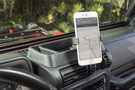 Rugged Ridge Dash Multi-Mount W/Phone Holder 97-06 Jeep Wrangler - View 3 | Dirty Garage
