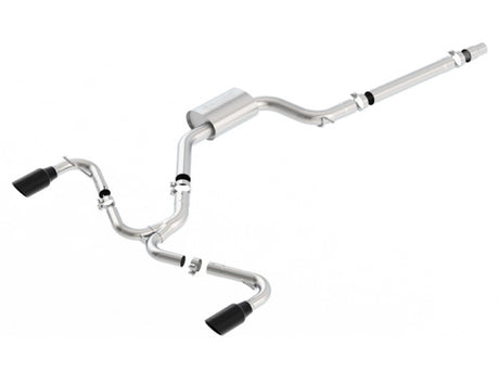 Borla 15-17 Volkswagen GTI (MK7) 2.0T AT/MT SS S-Type Catback Exhaust w/Black Chrome Tips | Dirty Garage