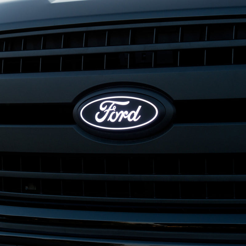 2023 F-150 Front Luminix Ford LED Emblem - View 5 | Dirty Garage