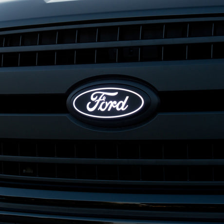 2023 F-150 Front Luminix Ford LED Emblem - View 5 | Dirty Garage