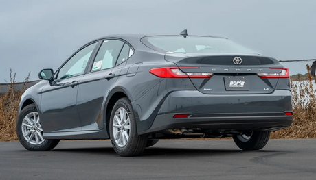 2025-2026 Camry LE/XLE S-type Axle-Back Exhaust 2.38" Stainless Turn Down Tips - View 2 | Dirty Garage