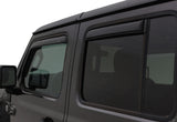 2018 Wrangler Unlimited Ventvisor In-Channel Window Deflectors Smoke - View 4 | Dirty Garage