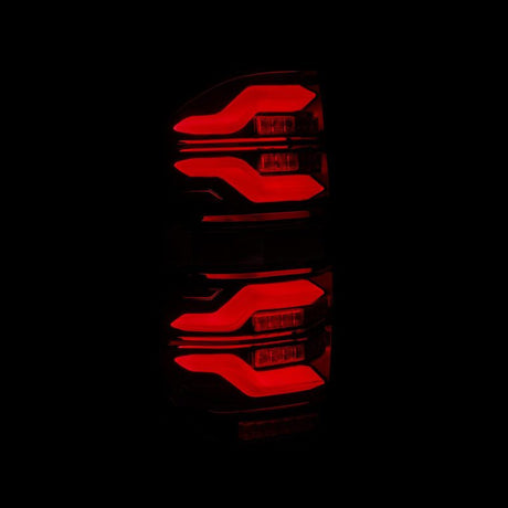 2014-2021 Tundra Luxx-Series LED Tail Lights Black Red with Activation Light Sequential Signal - View 2 | Dirty Garage