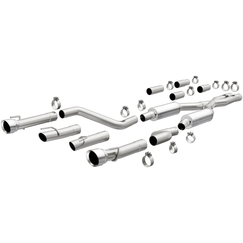 2015-2023 Charger 409 Stainless Steel Polished 3in Quad Tips Cat Back Exhaust | Dirty Garage