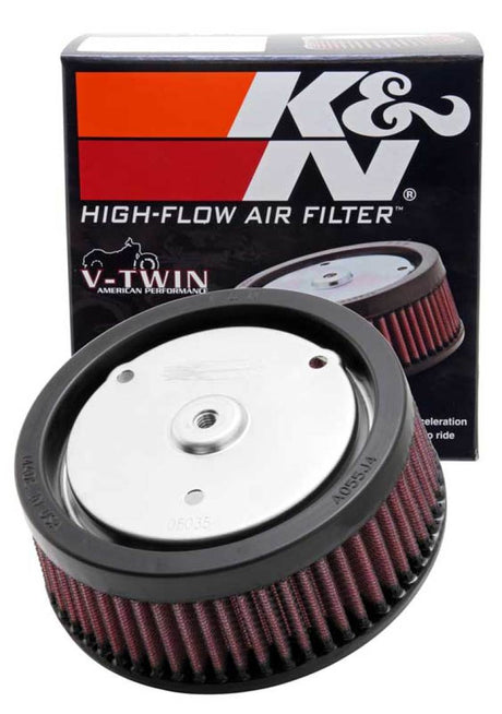 Universal Replacement Air Filter 5.5in Top OD x 6in Base OD x 2.313in H for Harley Davidson - View 2 | Dirty Garage