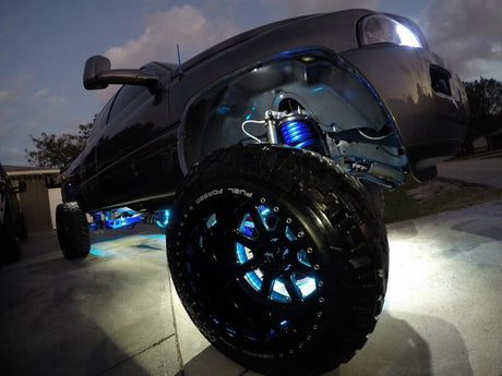 Universal LED Illuminated Wheel Rings 15" ColorSHIFT - View 7 | Dirty Garage
