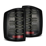 2014-2018 GM 1500 HD Luxx-Series LED Tail Lights Alpha-Black w Active Light Sequential Signal | Dirty Garage