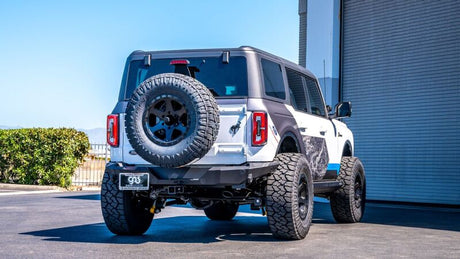 Borla 21-22 Ford Bronco 2.7L V6 4WD ATAK Axle Back Exhaust w/ Black Coated Tips - View 3 | Dirty Garage