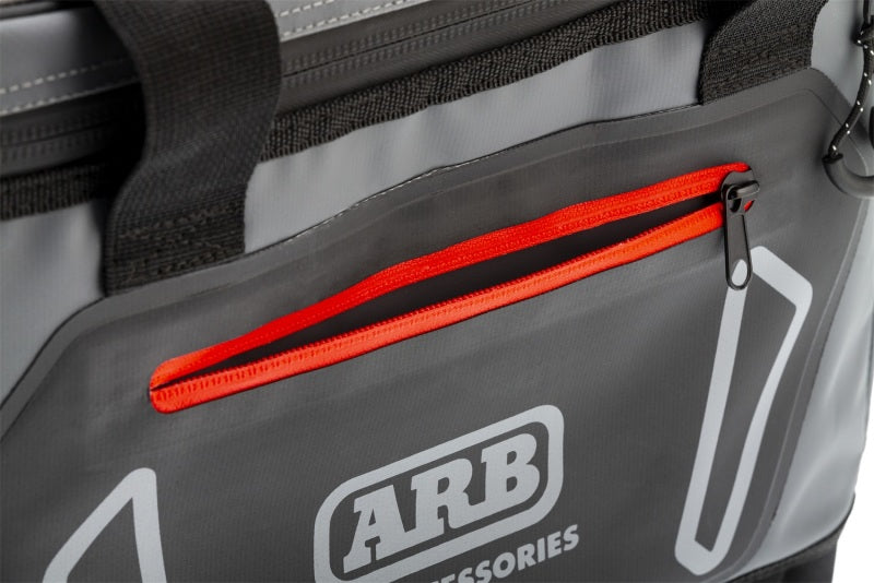 ARB Cooler Bag Charcoal w/ Red Highlights 15in L x 11in W x 9in H Holds 22 Cans - View 7 | Dirty Garage