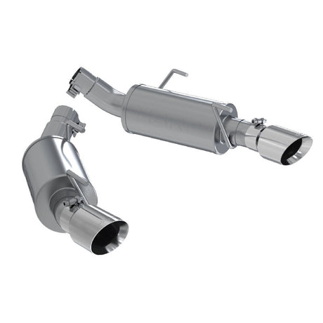 2005-2010 Mustang GT Shelby GT500 Dual Mufflers Axle Back Split Rear T304 | Dirty Garage
