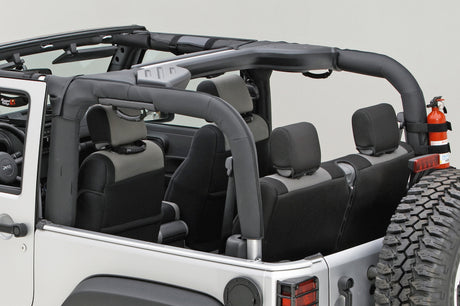 Rugged Ridge Roll Bar Cover Black Vinyl 07-18 Jeep Wrangler JK | Dirty Garage