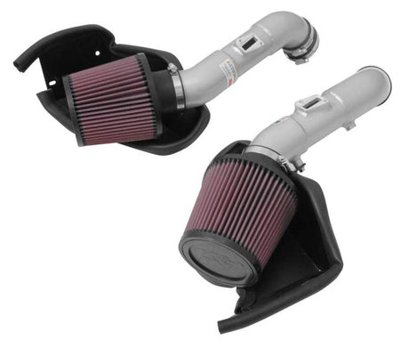 2014-2015 Q50 3.7L V6 Dual Silver Typhoon Short Ram Intakes - View 2 | Dirty Garage