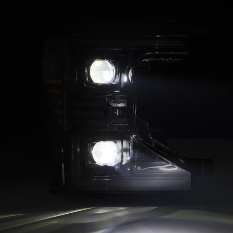 2020-2022 Super Duty Luxx-Series LED Projector Alpha-Black Headlights ACV Light SS Switchback DRL - View 4 | Dirty Garage