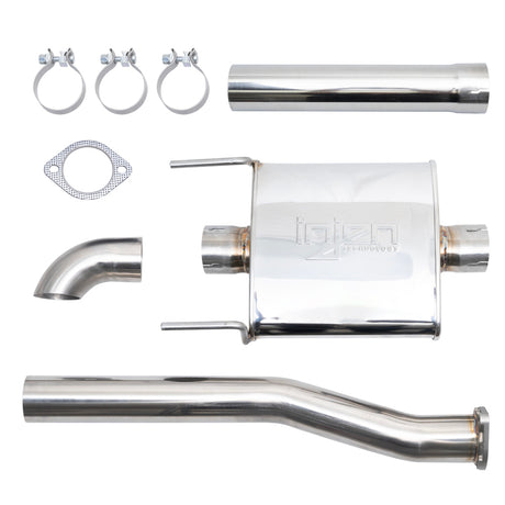 2016-2023 Tacoma Stainless Steel High-Tuck Cat-Back Exhaust System - View 3 | Dirty Garage