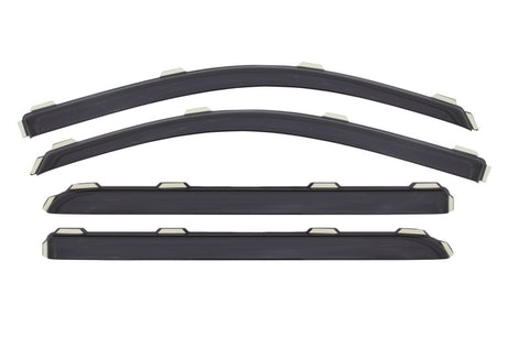 2015-2018 GM HD Crew Cab Ventvisor Front and Rear Window Deflectors Smoke 4-Piece - View 10 | Dirty Garage