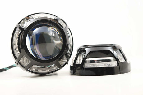 Panamera 2.0 Projector Shroud with White Amber Switchback LED | Dirty Garage