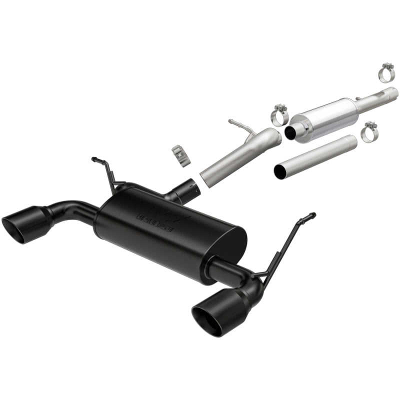 2012-2016 Wrangler Cat Back Exhaust Black Tips | Dirty Garage